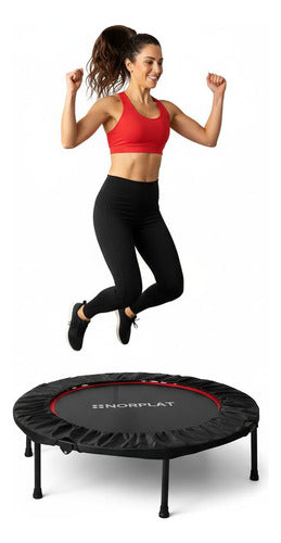 Trampolín Fitness 100cm Plegable Cama Elástica - Norplat Negro