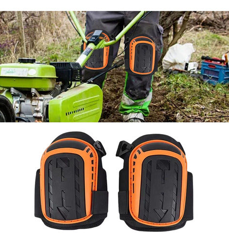 Rodillera Rotuliana De Trabajo Norplat - Tpe Plástico Naranja Claro M