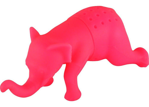 Elefante Infusor De Te De Silicona - Cukin Rosa