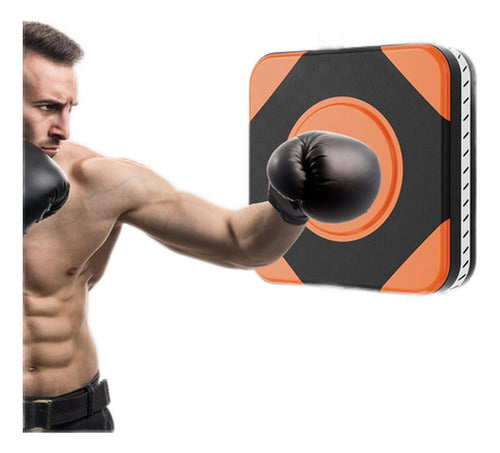 Almohadilla De Boxeo Con Velcro A Pared Foco Entrena Norplat Naranja