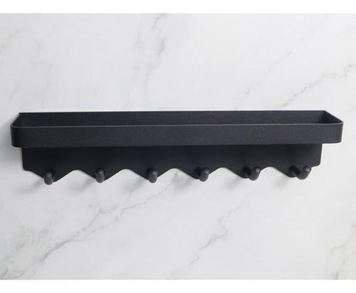 Colgador De Llaves Con Compartimiento Organizador - Norplat Negro