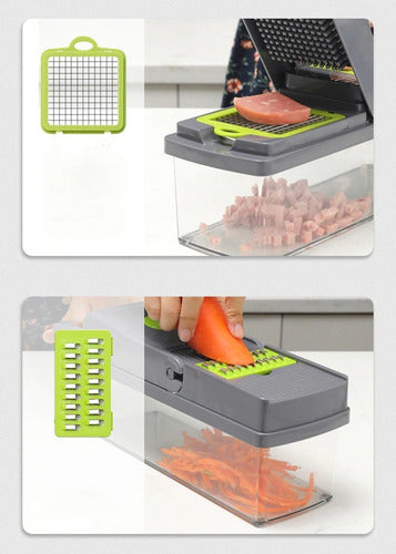 Rallador Picador Cortador Fruta Verdura Multi 14in1 Norplat