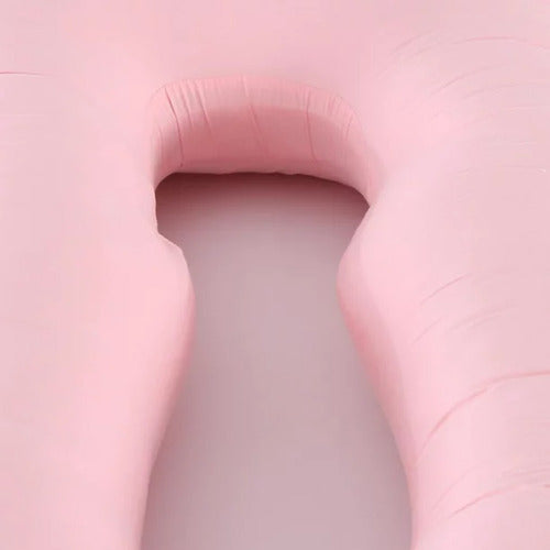 Cojín Con Funda Suave Almohada Maternal Embarazadas Norplat Rosa