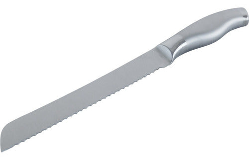 Cuchillo Aserrado Para Pan 20 Cm - Cukin Plateado