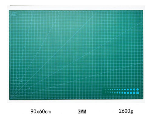 Bases De Corte A1 Norplat Ángulos 90x60cm Tabla Salvacortes Verde Oscuro