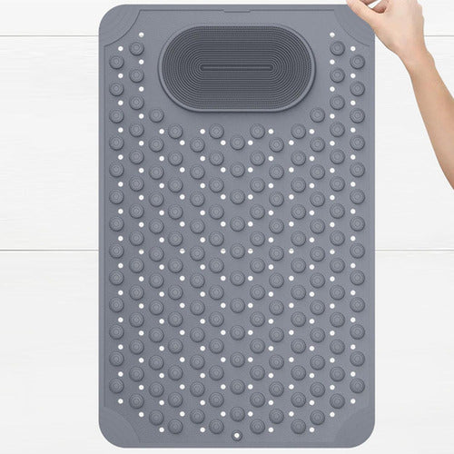 Goma Antideslizante Ducha Norplat Piso De Tina Baño 50×80cm Gris Oscuro