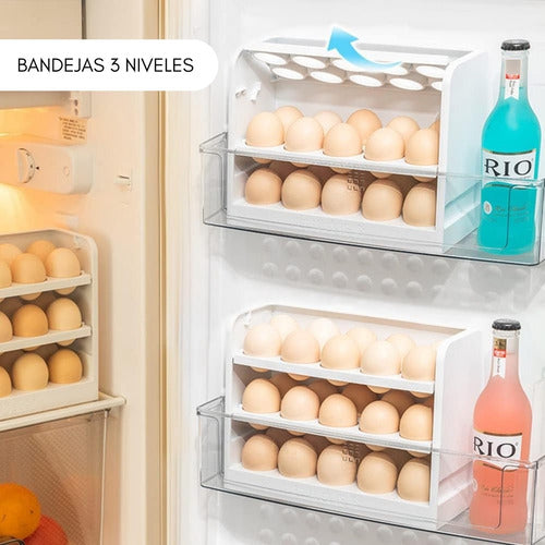 Organizador De 30 Huevos Caja Huevera Refrigerador - Norplat