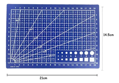 29 En 1 Base Mat Tapete De Corte Salvacorte Tabla - Norplat Azul