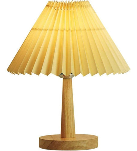 Lampara De Velador Usb Norplat - Mesa Dormitorio Escritorio Marrón Claro Beige