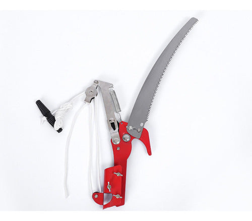 Podador De Altura Manual Tijera + Serrucho Arboles - Norplat Rojo