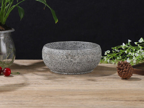 Mortero De Piedra 16cm Moledor Ideal Especias Coctel - Cukin