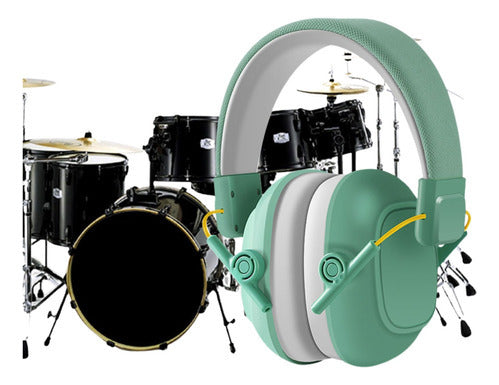 Audífonos Antiruido Niños Y Jóvenes Con Autismo Tdah Norplat Verde Menta