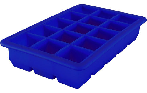 Molde De Silicona Para 15 Cubos De Hielo 3.3 Cm - Cukin Azul Eléctrico