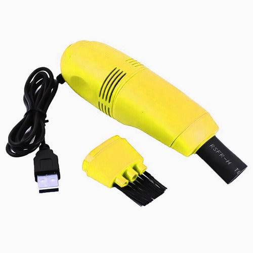 Aspiradora Para Limpiar Teclado Amarillo