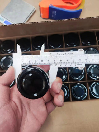 Frasco Conservero 28 Cc Con Tapa Metálica Pack X64u - Cukin Negro