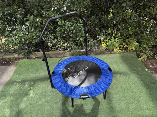 Trampolín Fitness Norplat Plegable 100cm 1m Cama Elastica Azul