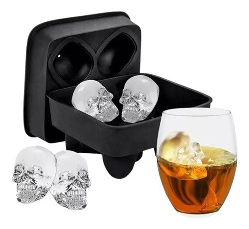 Molde Para Calaveras De Hielo - Cukin Negro