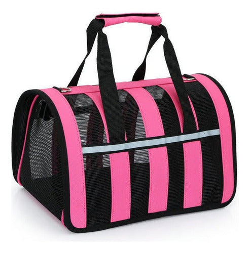 Bolso Transporte Mascota Gato Perro Norplat Talla M 41x26x24 Rosa