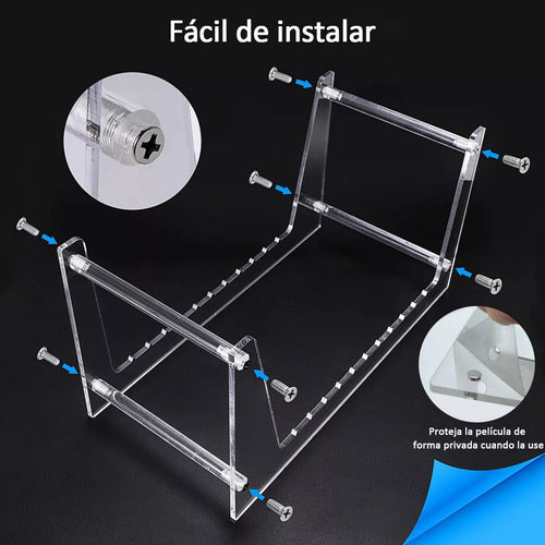 Estante Transparente Discos Vinilo 34.5x19cm - Norplat Transparente Transparente Transparente