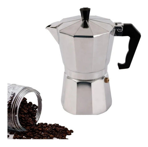 Cafetera Espresso Cafetera Italiana Cafetera 9 Tazas Cukin Gris