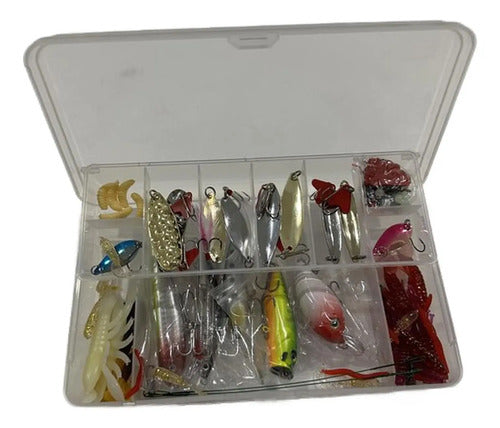 Kit 104 Piezas Señuelo Cebo Moscas Anzuelos Pesca - Norplat
