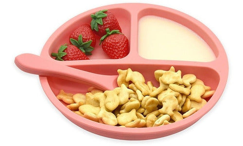 Plato De Silicona De Succión Y Ventosa (niño-niña) - Norplat Beige C3