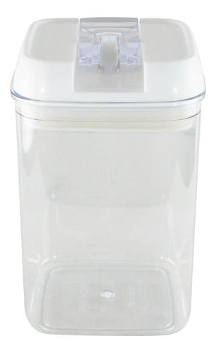 Contenedor Alimentos Hermético Cierra Fácil 1.7 Lts - Cukin Blanco