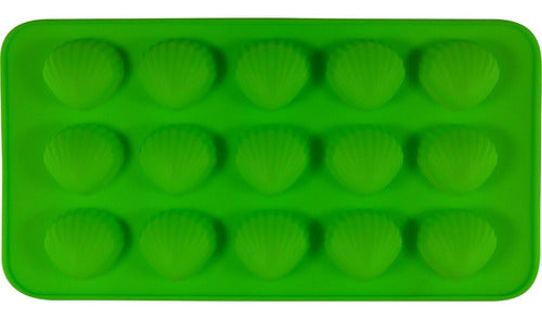 Molde De Silicona Con Forma De Ostion Para Chocolate - Cukin Verde