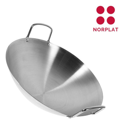 Wok 47 Cm Disco De Acero Inoxidable Para Cocimiento  Norplat