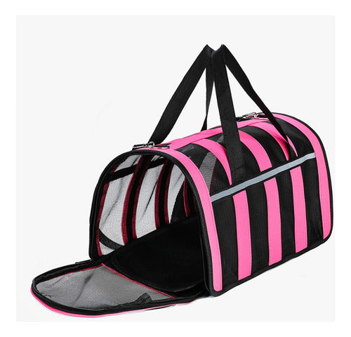 Bolso Transporte Mascota Gato Perro Norplat Talla M 41x26x24 Rosa
