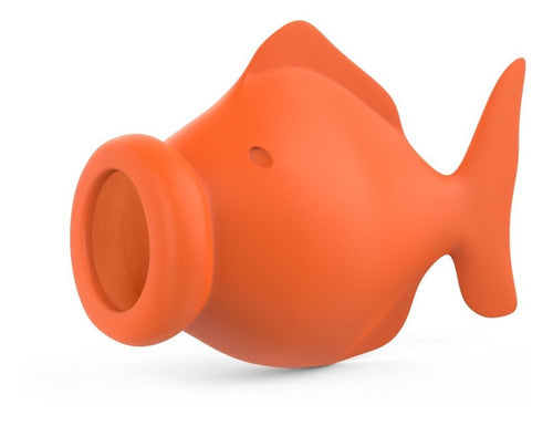 Separador De Yema Y Clara Huevo Silicona Forma Pez - Norplat Naranja