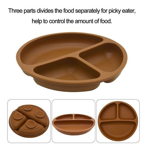 Plato De Silicona De Succión Y Ventosa (niño-niña) - Norplat Beige C3