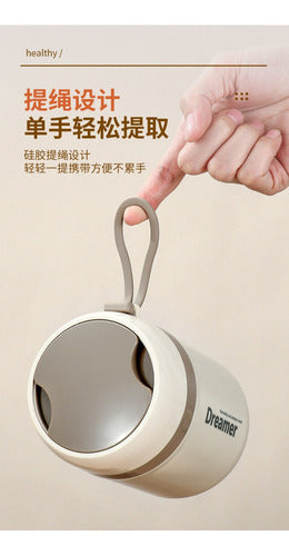 Termo Comida Acero Inoxidable 500ml Con Cuchara - Norplat Blanco