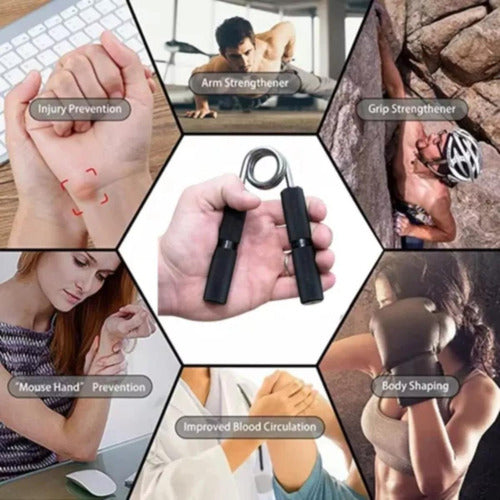 Hand Grip Resistencia Ejercicio Fortalecedor Muñeca Norplat Negro - 150lb