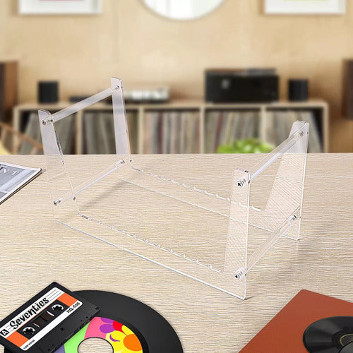 Estante Transparente Discos Vinilo 34.5x19cm - Norplat Transparente Transparente Transparente