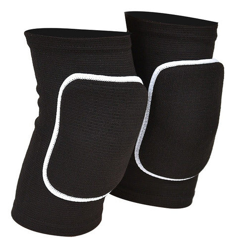 Rodilleras Deportivas Voleibol Volleyball Acolchadas Voley Color Negro Talla L Negro L
