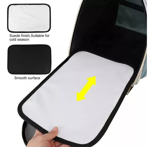 Norplat Mochila Transportador Viaje Mascota Bolso Gato Perro Violeta