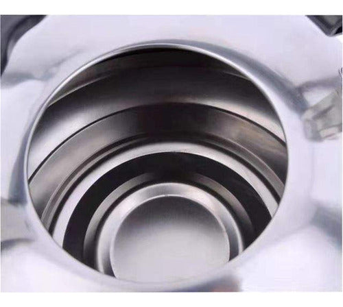 Tetera De Acero Inoxidable Cuello Cisne 5 Litros - Norplat Plateado