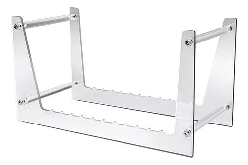 Estante Transparente Discos Vinilo 34.5x19cm - Norplat Transparente Transparente Transparente