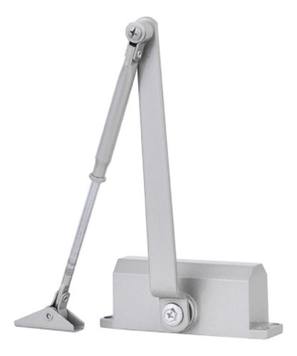 Cierre Automatico Puerta Brazo Hidraulico 25 A 45 Kg Norplat Plateado