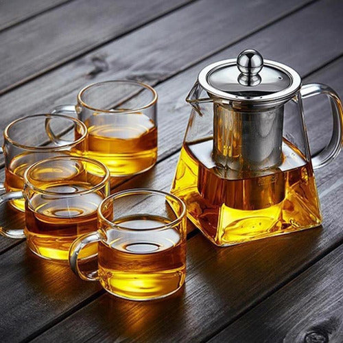 Tetera Para Preparar Te Para Infusiones De Vidrio - Norplat