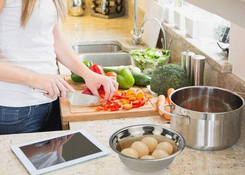 Bowl Acero Inoxidable 22cm Reposteria Cocina 2500ml Norplat