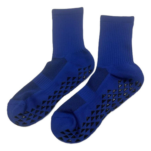 Calcetines Antideslizantes Futbol Medias Deportivas Norplat Azul