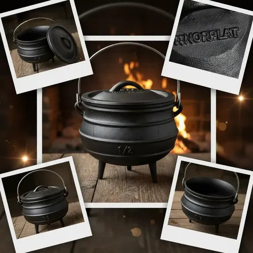 Olleta Olla Hierro Fierro Fundido 1.7 Litros + Tapa Norplat Negro