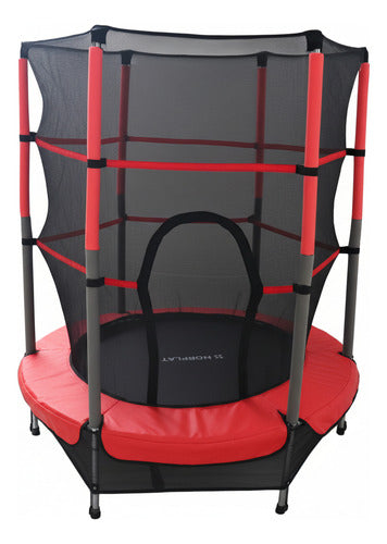 Trampolin Cama Elastica Saltarina Para Niños + Red - Norplat Negro Rojo