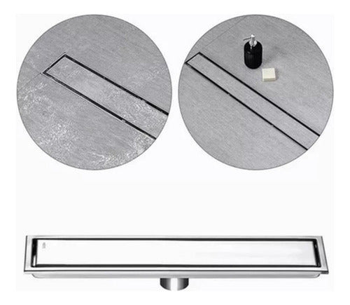 Rejilla Cubierta Antiolor Ducha Antiobstrucción 60cm Norplat