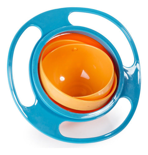 Plato Para Bebe Bowl Antiderrame Guagua Antivuelco - Norplat Azul Claro Lisa