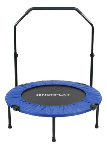 Trampolín Fitness Norplat Plegable 100cm 1m Cama Elastica Azul