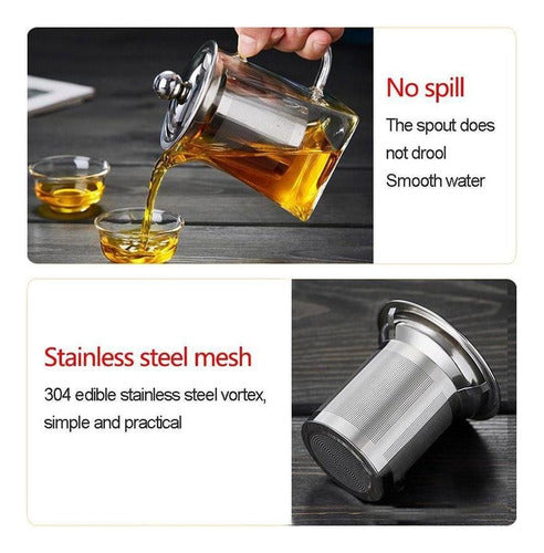 Tetera Para Preparar Te Para Infusiones De Vidrio - Norplat