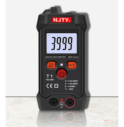 Tester Multimetro Digital Amperaje Voltaje Ohms 600v Norplat Negro